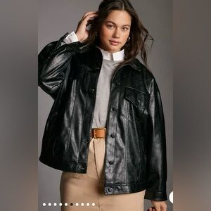 The Weston Boyfriend Jacket by Pilcro: Faux Leather Edition